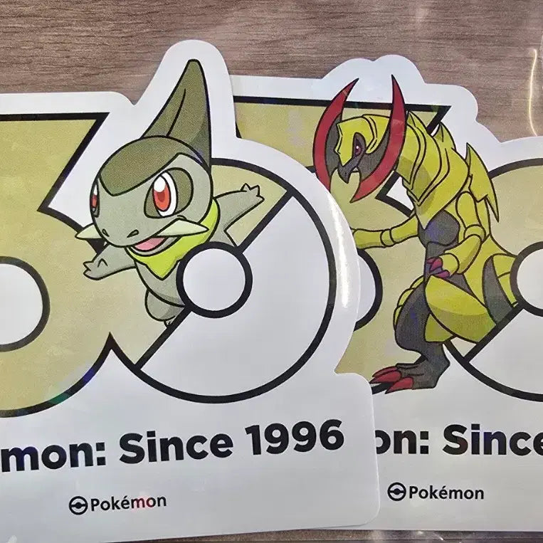 [BUNJANG] Pokemon 30th Anniversary Sticker Set: Torkoal &amp; Axew / 포켓몬 30주년 스티커 터검니 액스라이즈 판매합니다