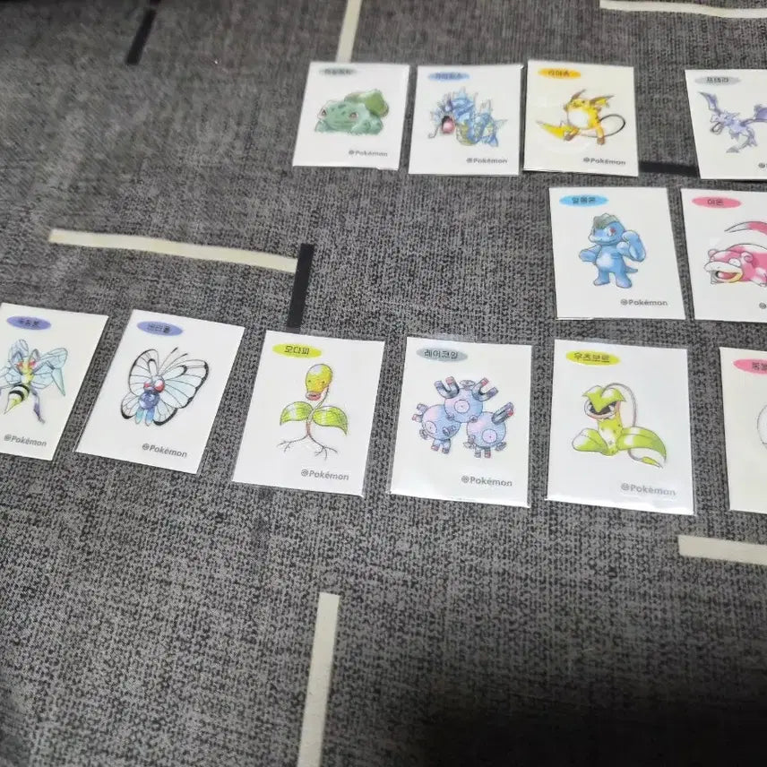 [BUNJANG] Pokemon 30th Anniversary 1st Generation Sticker Set (Raichu, Bulbasaur) / 판매 30주년 시즌5 아트웍 1세대 띠부씰 띠부띠부씰 포켓몬 라이츄