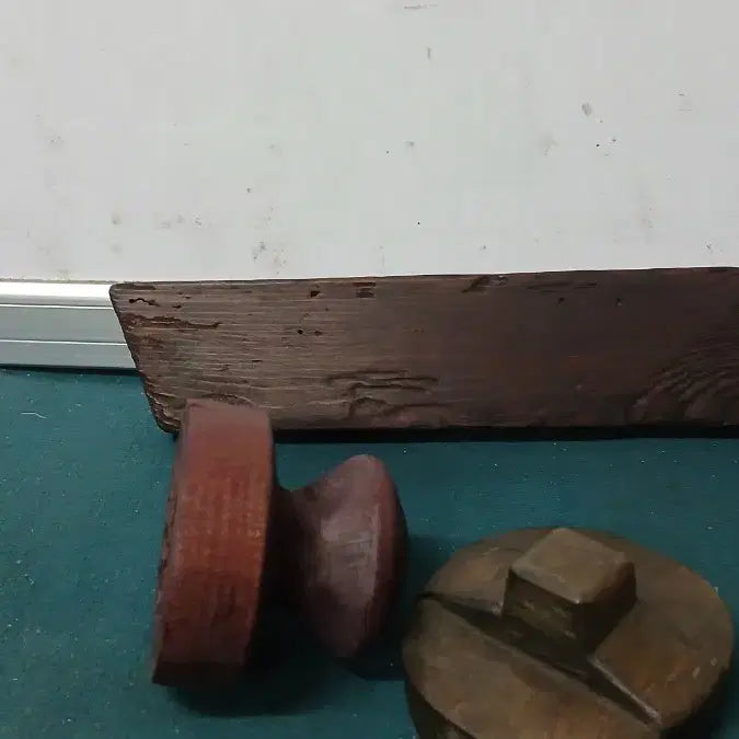 [BUNJANG] Set of 3 Korean Traditional Wooden Rice Cakes Molds / 나무떡살3점(민속품)일괄