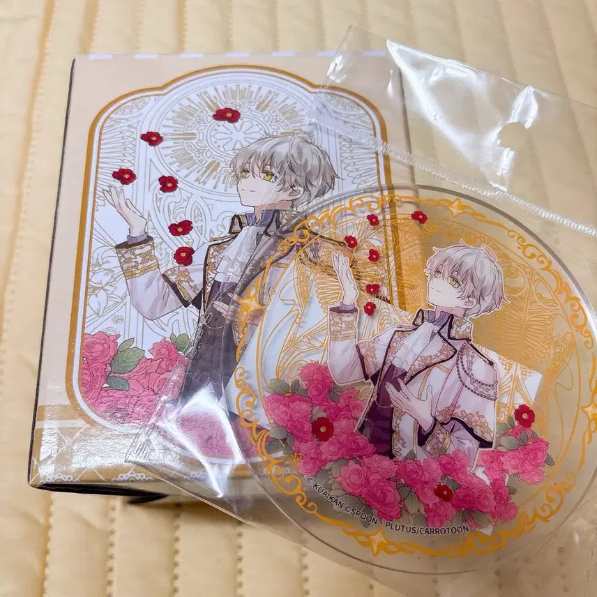 [BUNJANG] Suddenly I Became a Princess "Who Became a Princess One Day" Chinese Ku Ji Glass Cup &amp; Coaster / 어공주 어느 날 공주가 되어버렸다 중국 쿠지 유리컵 &amp; 코스터 판매힙니다