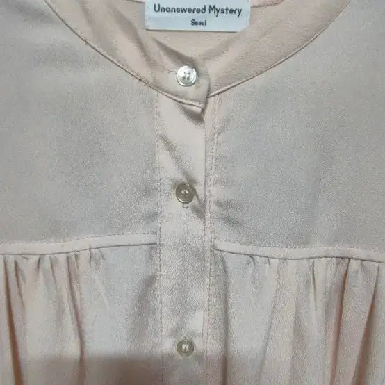 [BUNJANG] Unanswered Mystery Shirtdress Beige / 언앤서드미스터리 셔츠 원피스 베이지 55