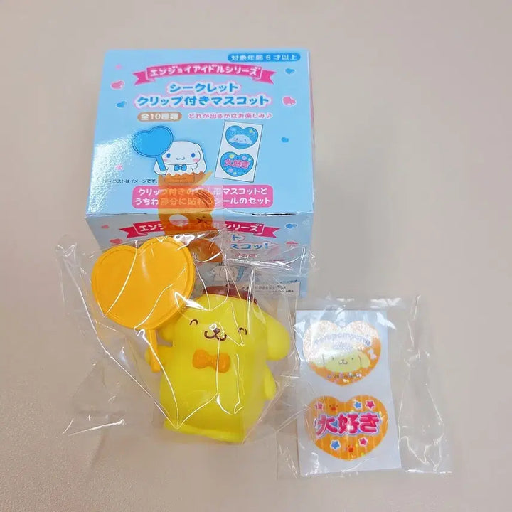 [BUNJANG] Sanrio Pompompurin Enjoy Idol Clip / 산리오 엔조이 아이돌 클립 집게 캐릭터 대상 - 폼폼푸린