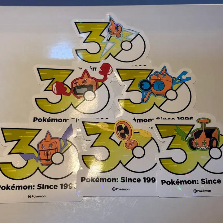 [BUNJANG] Pokemon 30th Anniversary Rotom Form Change Sticker Set / 포켓몬 30주년 로고 스티커 로토무 세트