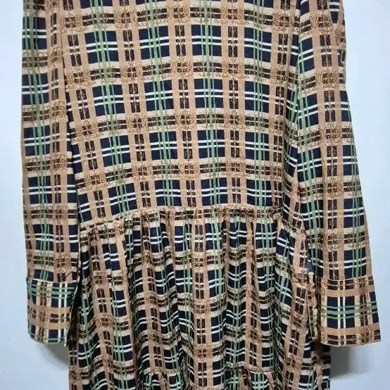 [BUNJANG] Klem Check Pattern Midi Dress Size 66 / Klem 체크 패턴 원피스 66