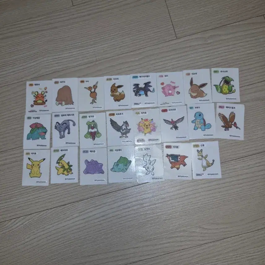 [BUNJANG] Pokemon Stickers Bundle Set / 포켓몬 띠부씰 일괄 판매
