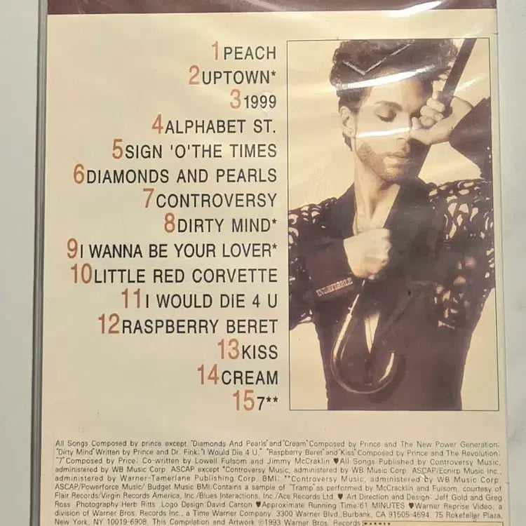 [BUNJANG] Prince 1999 VHS Limited Edition Sealed Videotape / 프린스 1999 VHS Prince 희귀 미개봉 비디오 테이프
