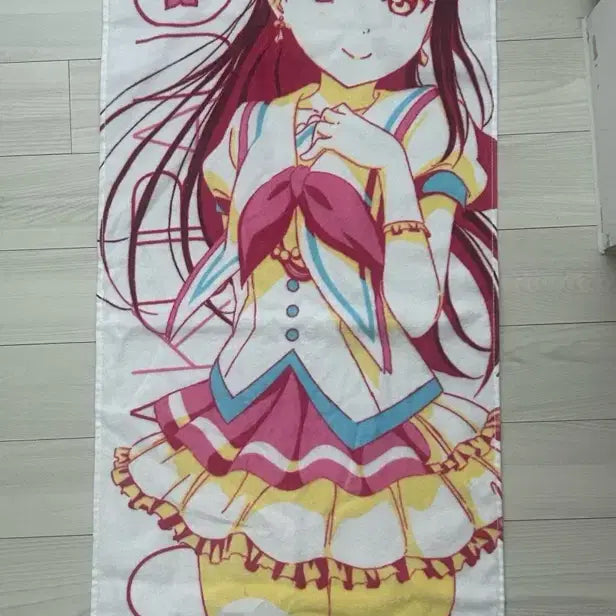 [BUNJANG] Love Live! Sunshine!! Sakurauchi Riko Aqua Towel Slogan / 러브라이브 선샤인 타올슬로건 사쿠라우치 리코 아쿠아