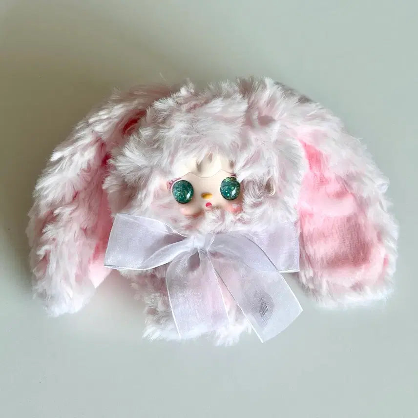 [BUNJANG] Yooki Hopping Bunny Plush Keyring - Light Pink / Yooki 유키 호핑버니 _물눈 연핑크