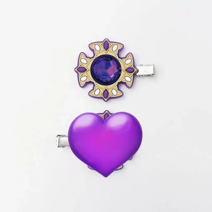 [BUNJANG] Ensemble Stars! Rei &amp; Kaito 10th Anniversary Spear Ring Hair Clip Bundle Set / 앙스타 레이 에이치 10주년 스피어링 헤어클립 머리핀 전시회 굿즈 소분