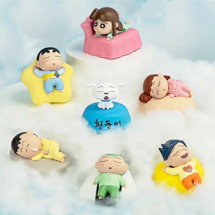 [BUNJANG] Crayon Shin-chan Cushion Mood Lamp Figure Glass / 짱구는못말려 쿠션 무드등 피규어 유리