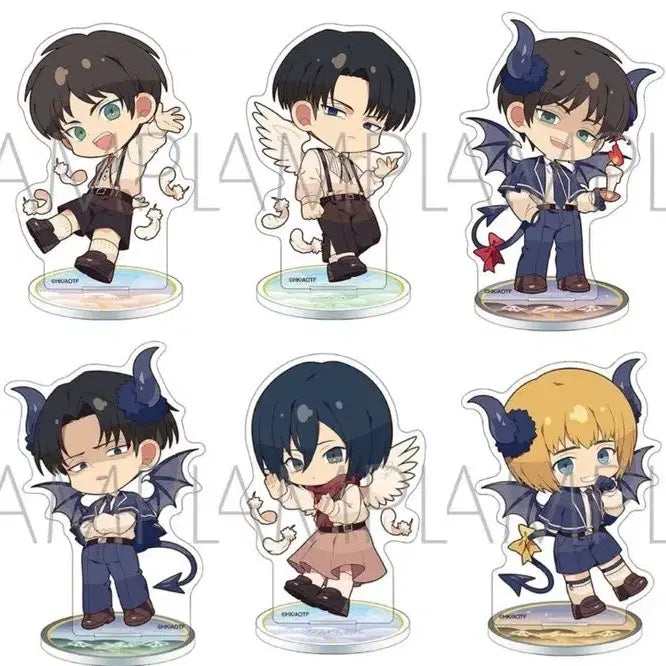 [BUNJANG] Attack on Titan Levi Eren Mikasa Armin Angel/Demon Acrylic Stand / [6자리/공구] 진격의거인 천사 악마 리바이 에렌 미카사 아르민 아크릴