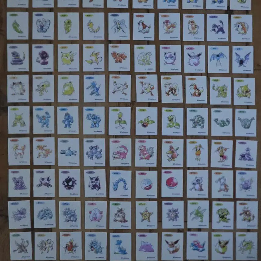 [BUNJANG] Pokemon Stickers New Season 5 Artwork Full Set / 포켓몬 띠부씰 신상 시즌5 아트웍