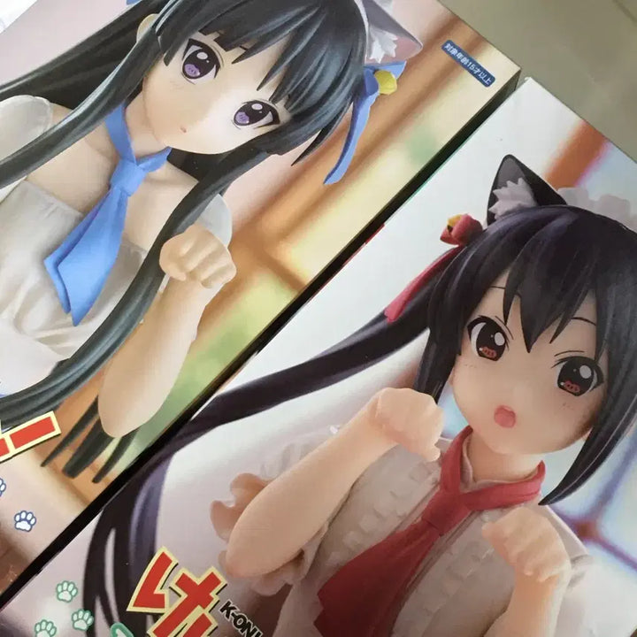 [BUNJANG] K-ON! Nyan-Cafe Mio Azusa Azunyan Figures (2 Types Bundle) / 2종 일괄) 케이온 냥카페 미오 아즈사 아즈냥 피규어