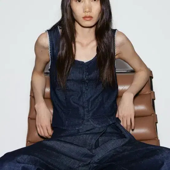 [BUNJANG] H&amp;M Pico Trimming Vest XS / H&amp;M 피코 트리밍 베스트 XS