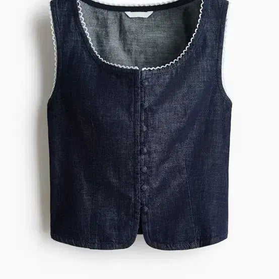 [BUNJANG] H&amp;M Pico Trimming Vest XS / H&amp;M 피코 트리밍 베스트 XS