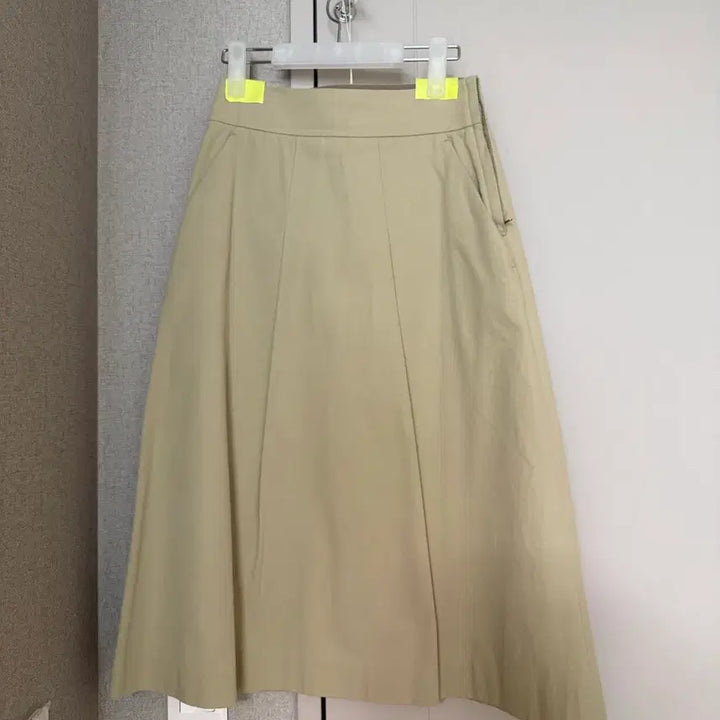 [BUNJANG] Ore Cotton Midi Skirt Beige / ore 면 미디 스커트 베이지
