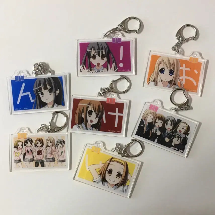 [BUNJANG] K-ON! Bundle Set EEO Store Acrylic Keychain / 7종 일괄) 케이온 eeo store 아크릴 키체인