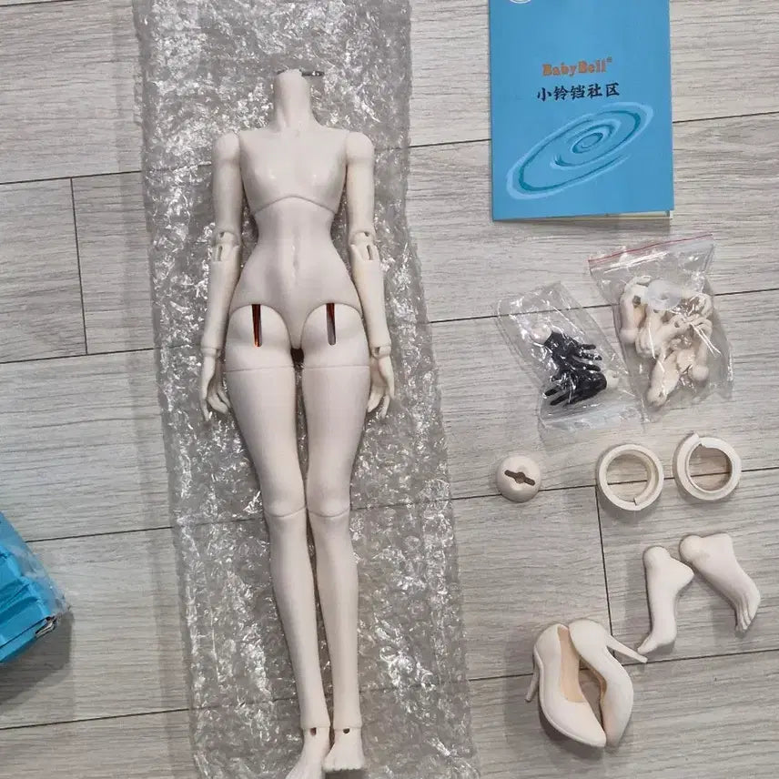 [BUNJANG] MSD Size White Skin Ball-Jointed Doll Body / 철컴된 구관 MSD사이즈 미백 바디 구체관절인형