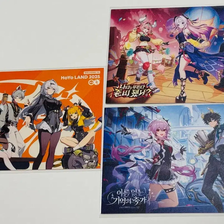 [BUNJANG] Genshin Impact Honkai Star Rail HoYoLand Postcard Set / 2025 호요랜드 원신 붕괴 스타레일 젠존제 엽서 세트