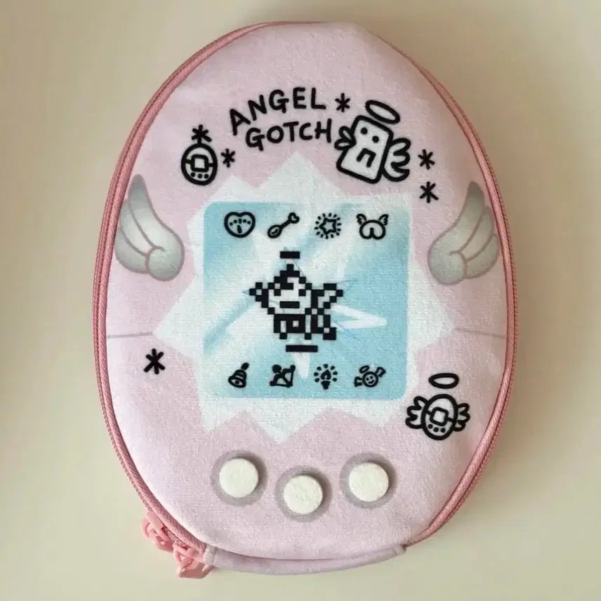 [BUNJANG] Tamagotchi Ichiban Kuji Double-Sided Pouch Angelgotchi Tenshichi Devilgotchi / 다마고치 제일복권 C상 양면 파우치 엔젤고치 텐시치 데빌고치