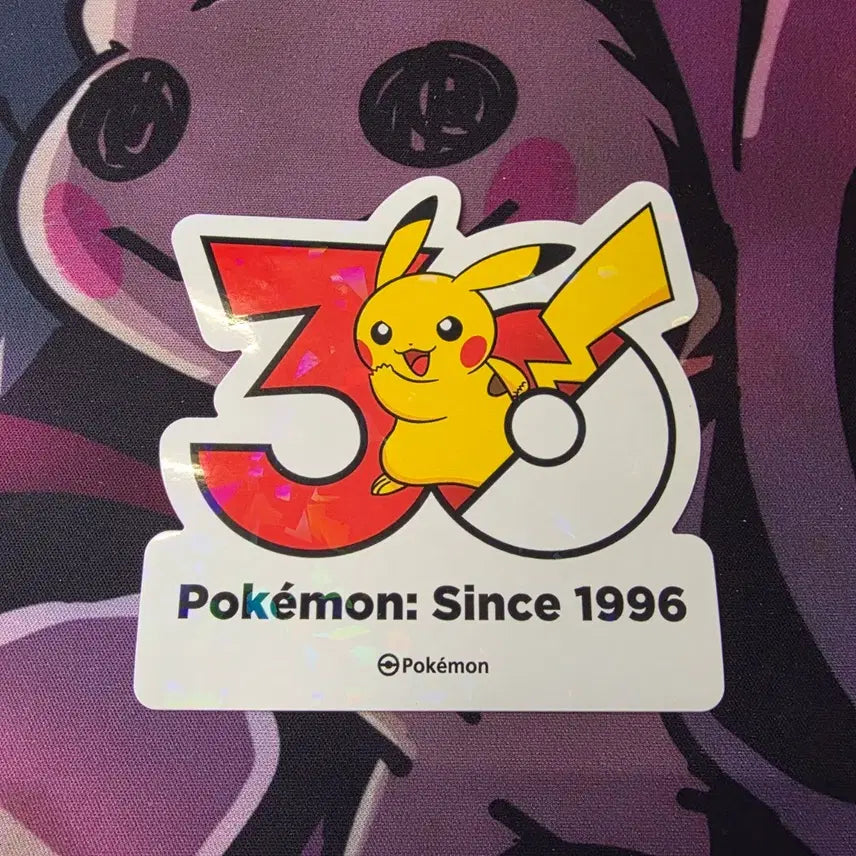 [BUNJANG] Pokemon 30th Anniversary Logo Sticker Pikachu / 포켓몬 30주년 로고 스티커 피카츄