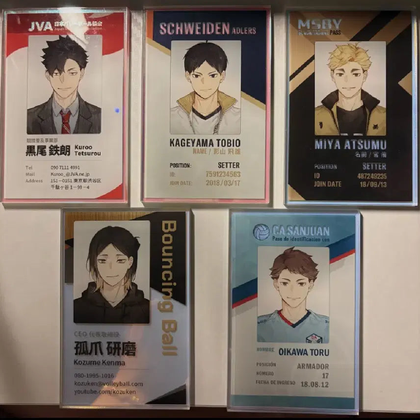 [BUNJANG] Haikyuu!! Rimoomu Status Standee Bundle Set / 하이큐 리무무님 통판 스테이더스