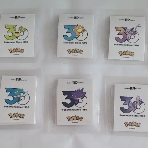 [BUNJANG] Baskin Robbins x Pokemon 30th Anniversary Sticker Bundle / 베스킨라빈스X포켓몬 30주년 스티커 판매