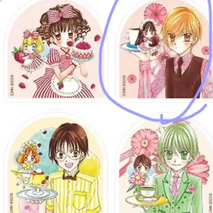 [BUNJANG] Yumeiro Patissiere Acrylic Clip Magnet Kaon Set (2 pcs) / 판매] 꿈빛파티시엘 아크릴 집게 마그넷 가온 2개