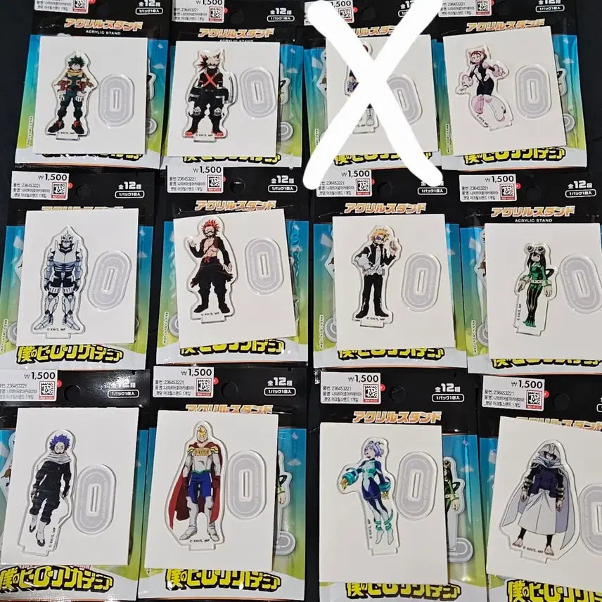 [BUNJANG] My Hero Academia Acrylic Stand Collection (Excluding Shoto) / 나히아 다이소 아크릴스탠드 11종(쇼토제외) 일괄 판매