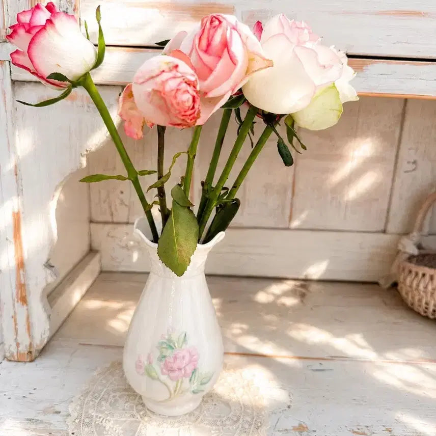 [BUNJANG] Belleek "The Island" Rose Vase / 포쉐린 로즈 벨릭 베이스 (아일랜드) 화병