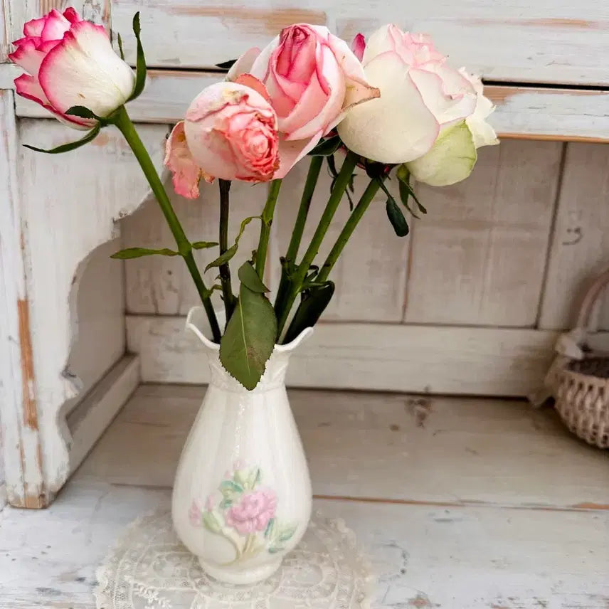 [BUNJANG] Belleek "The Island" Rose Vase / 포쉐린 로즈 벨릭 베이스 (아일랜드) 화병