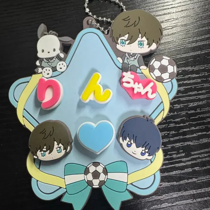 [BUNJANG] Blue Lock Rin Itoshi x Sanrio Collaboration Keyring / 블루록 이토시 린 산리오 콜라보 키링