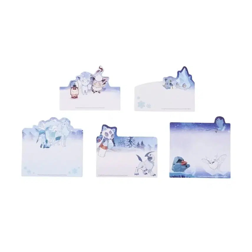[BUNJANG] Pokemon Center Shaped Sticky Notes - Vulpix, Zorua, Glaceon, etc. (New) / 포켓몬센터 모양 점착메모 식스테일 조로아 글레이시아 등 새상품