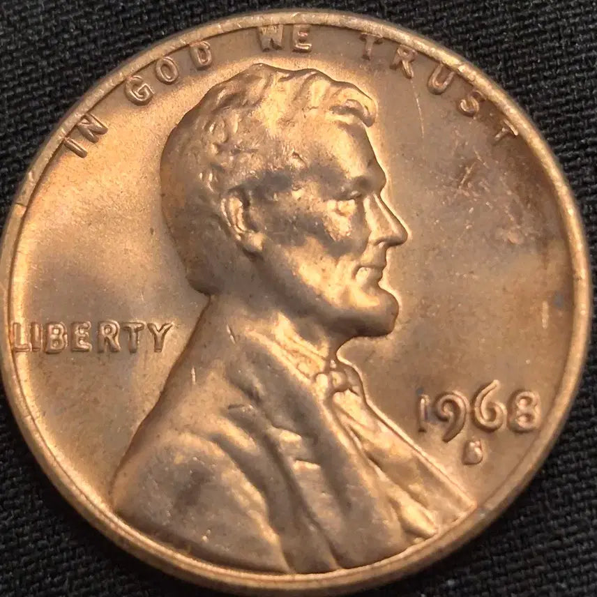 [BUNJANG] 1968 Lincoln Cent Double Die Error Coin (Uncirculated) / 1968 년s링컨 센트,더블 다이  주조에러 주화(완전미사용)