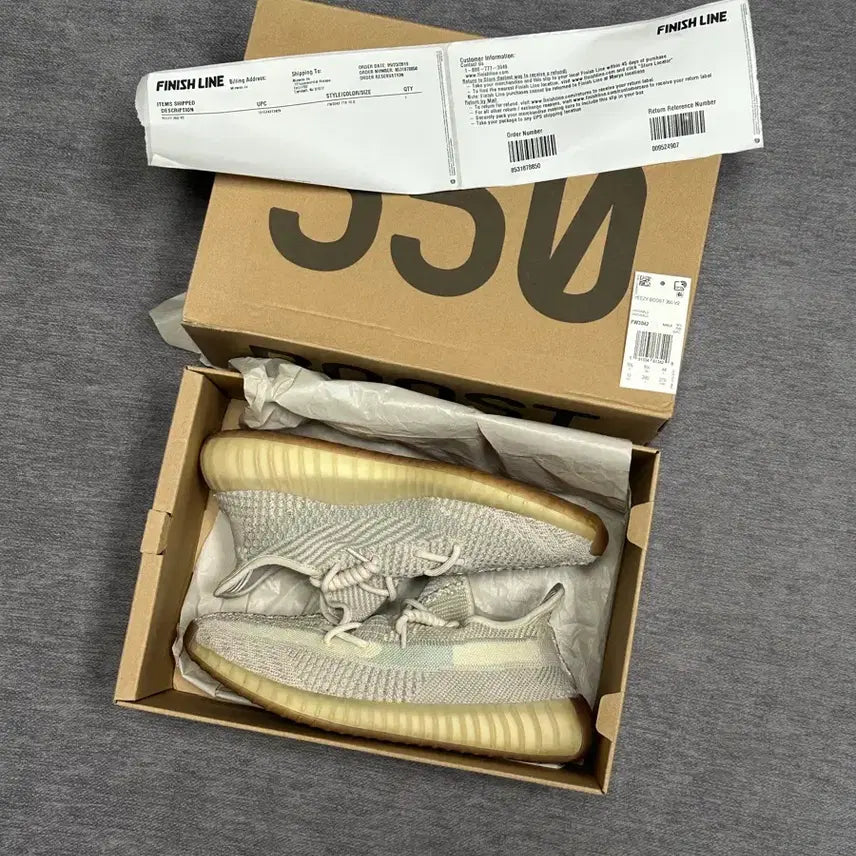 [BUNJANG] Adidas Yeezy Boost 350 V2 Citrin Non-Reflective US 10 (280mm) - Full Original Set / 아디다스 이지부스트 350 V2 시트린 280 (영수증 박스 풀구성)