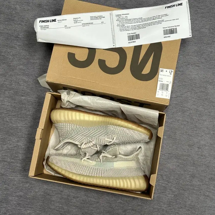 [BUNJANG] Adidas Yeezy Boost 350 V2 Citrin Non-Reflective US 10 (280mm) - Full Original Set / 아디다스 이지부스트 350 V2 시트린 280 (영수증 박스 풀구성)