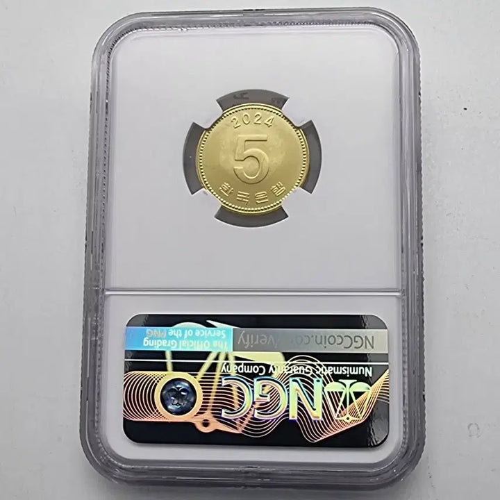 [BUNJANG] 2024 NGC MS66 Grade 5-Unit Coin / 2024년5주화 ngc ms66등급주