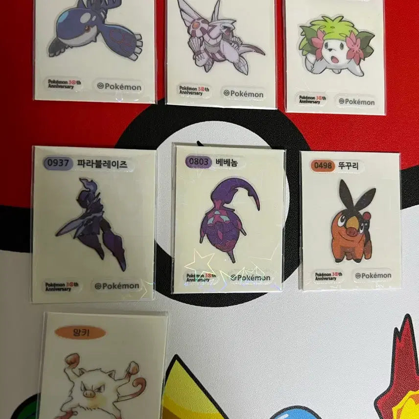 [BUNJANG] Pokemon Stickers Bundle Set / 포켓몬 띠부씰