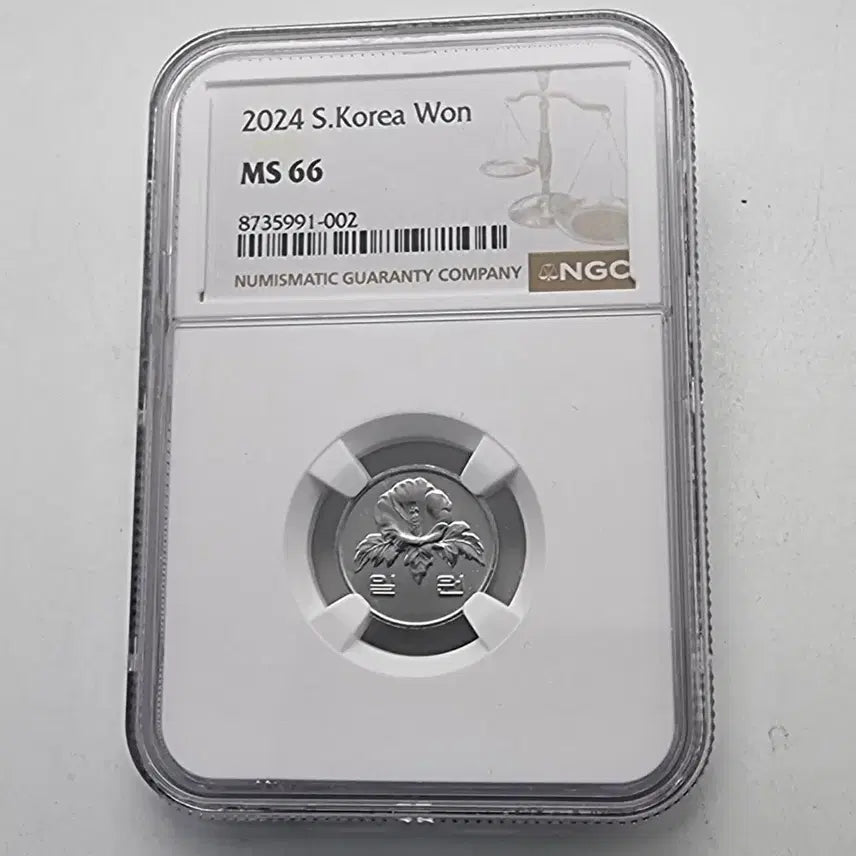 [BUNJANG] 2024 1 Won Coin NGC MS66 Graded Coin / 2024년1주화 ngc ms66등급주화