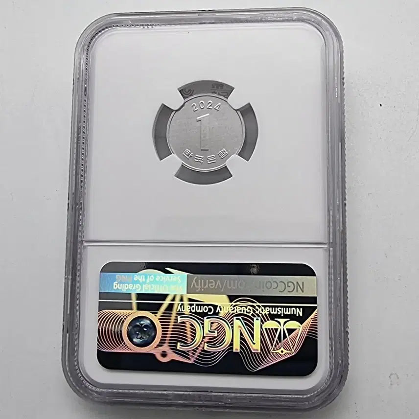 [BUNJANG] 2024 1 Won Coin NGC MS66 Graded Coin / 2024년1주화 ngc ms66등급주화