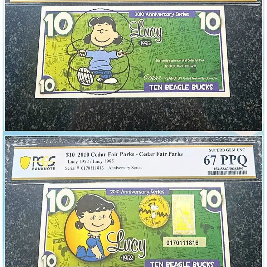 [BUNJANG] Snoopy 10 Dollars Commemorative Coin PCGS Graded / *상품번호-가1226*미국 Snoopy 10dollars 정품