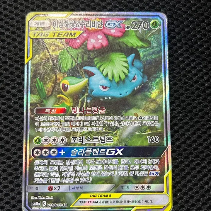 [BUNJANG] Venusaur &amp; Blissey TAG TEAM GX SR Special Illustration Rare / 포켓몬카드 이상해꽃&amp;주리비얀 TAG TEAM GX sr 특일