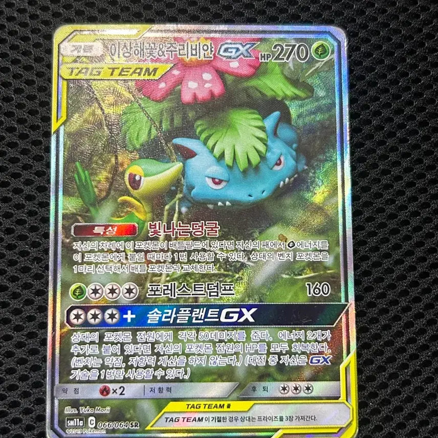 [BUNJANG] Venusaur &amp; Blissey TAG TEAM GX SR Special Illustration Rare / 포켓몬카드 이상해꽃&amp;주리비얀 TAG TEAM GX sr 특일