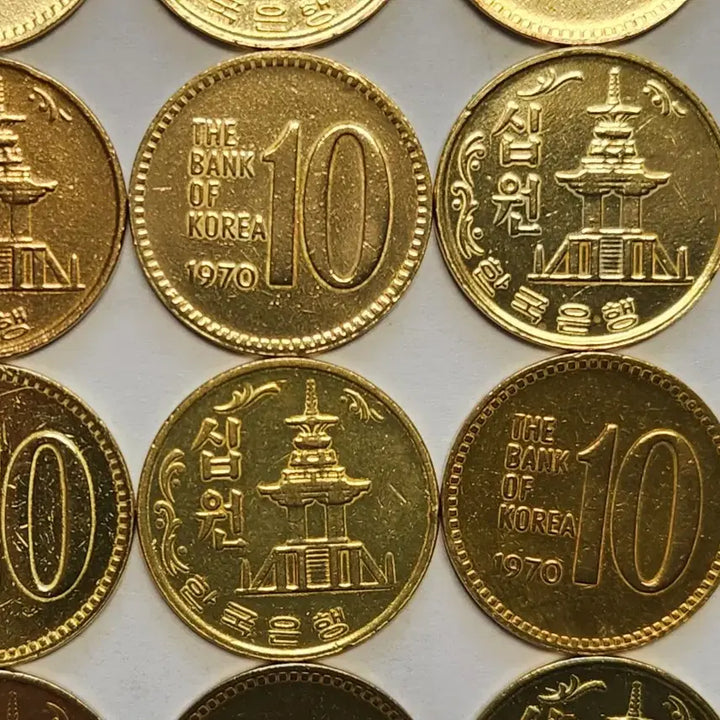 [BUNJANG] 1970 10 Won Copper Coins (30 pcs) / 귀한 적동1970년 10원 30점