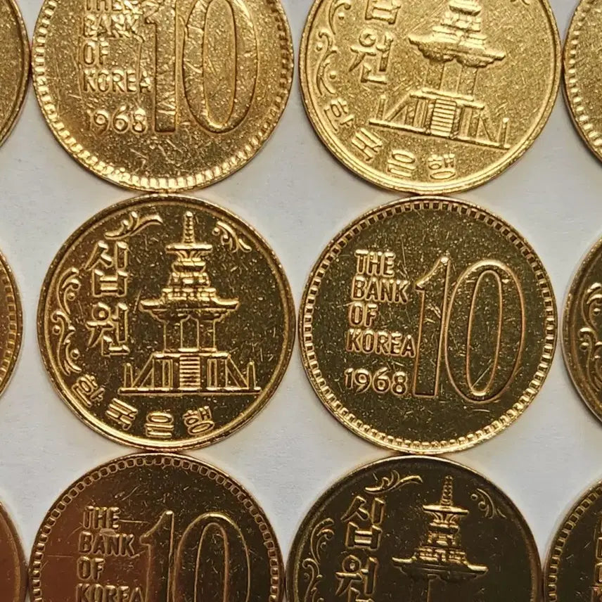 [BUNJANG] 1969 10 Won Coin Bundle (30 pieces) / 특년도/ 1968년 30점