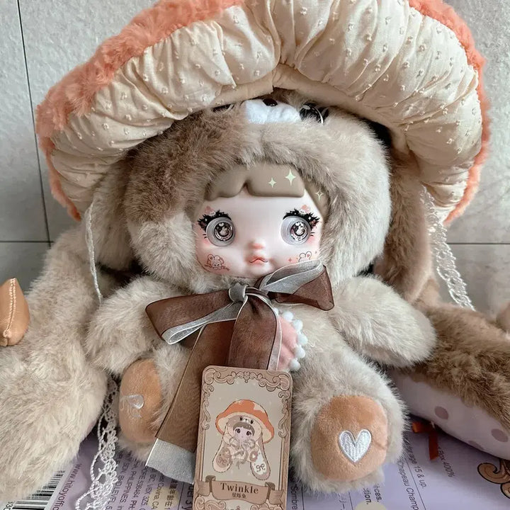 [BUNJANG] Nommi Mushroom 400% Beige Babythree Figure / 노미인형 nommi 버섯 400% 베이지 베이비쓰리