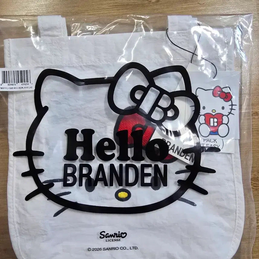 [BUNJANG] Brandon x Hello Kitty Nylon Face Eco Bag / (미개봉) 브랜든 헬로키티 나일론 페이스 에코백