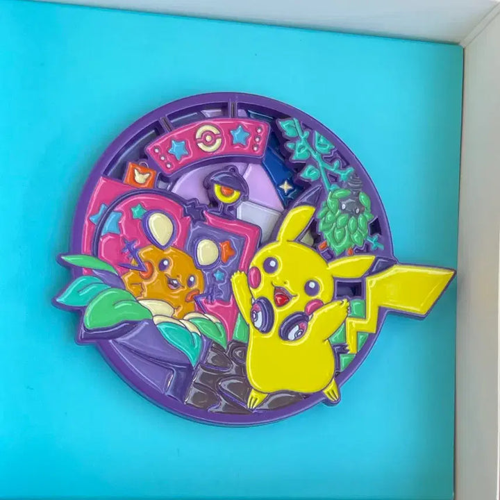 [BUNJANG] Pokemon 30th Anniversary Midnight Roulette Badge Pikachu &amp; Dedenne / 포켓몬 30주년 미드나잇 룰렛 뱃지 피카츄&amp;데덴네 판매