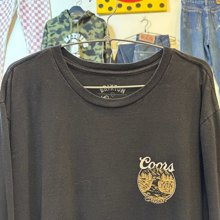 [SOLD OUT] 브릭스톤 쿠어스 콜라보 롤슬리브 블랙 2XL