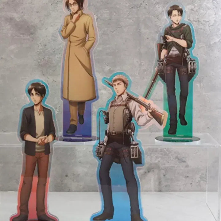 [BUNJANG] Attack on Titan Jean, Levi, Eren, Hange Aurora Acrylic Stand / [3자리/공구]진격의거인 오로라 아크릴 쟝 리바이 에렌 한지